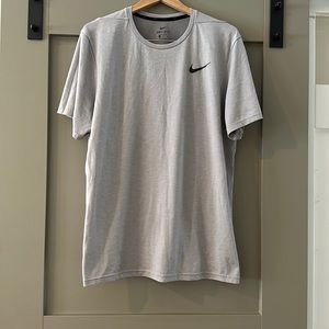 Grey dri- fit Nike shirt